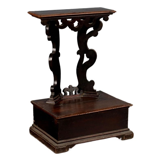 Baroque Cherrywood Kneeler, Central Italy, 17th Century For Sale