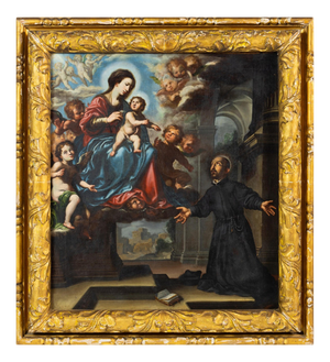 Italian School Artist, Saint Charles Borromeo, 17th Century, Oil on Canvas