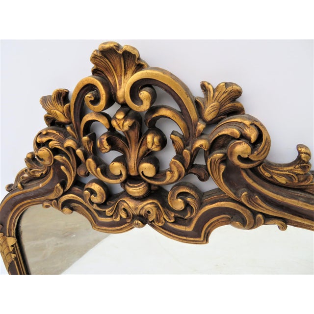 Italian Baroque Carved Arch Top Gold Mirror Chairish