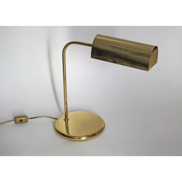 Minimalist Brass Desk Lamps in Brass from Sölken Leuchten, 1970s For Sale - Image 15 of 16