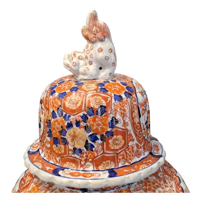 Japanese Meiji Imari Potiches, Set of 2 For Sale - Image 4 of 10