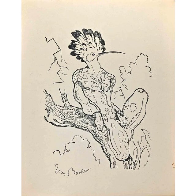 Metamorphosis is an original lithograph realized in the 1950s by Leon Boullet (1921-1970). Good conditions. Signed on the...