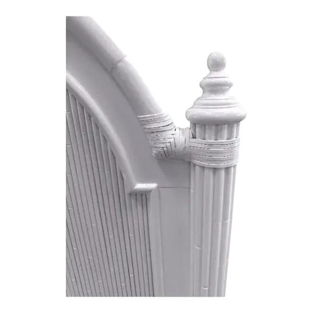 White Tall Tommy Bahama Twin Headboards – Lacquered in Super White For Sale - Image 8 of 8