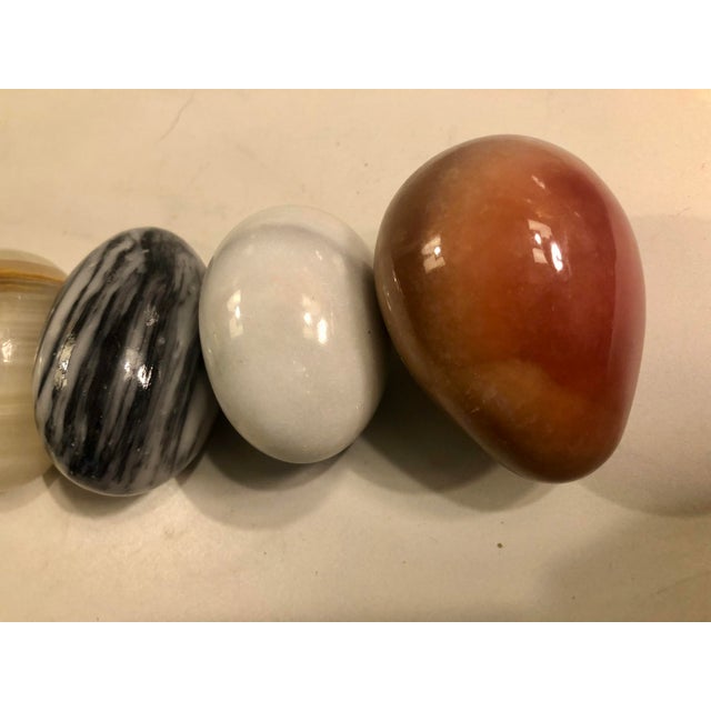 Vintage Italian Marble Eggs (Set of 7) For Sale - Image 4 of 11