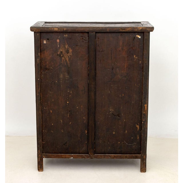 Chinese Ebonized Wood Apothecary Chest, 19th C. For Sale - Image 10 of 11