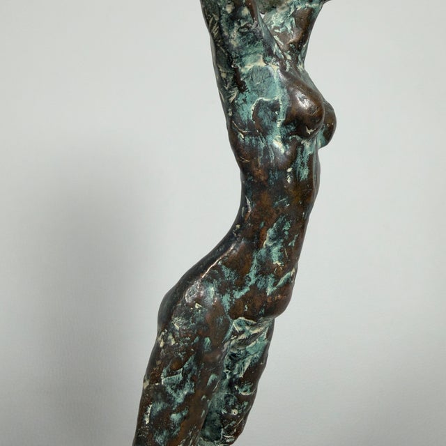 S. Gasparri, Woman Bathing, 1950s, Bronze on Marble Base For Sale - Image 9 of 16