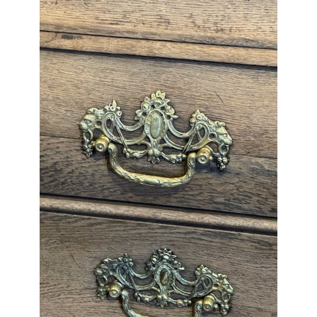 18th Century 18th C. Dutch Bleached Oak Linen Press For Sale - Image 5 of 8