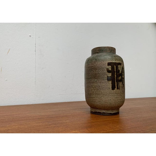 Mid-Century German Studio Pottery Vase by Karl Jüttner, Saalfeld, 1960s For Sale - Image 18 of 18