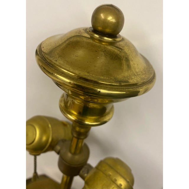 A Pair of 1960s Chapman Brass Urn Style Table Lamps For Sale - Image 6 of 18