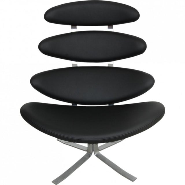 Corona Chair in Black Bizon Leather by Erik Jørgensen, 2000s For Sale - Image 12 of 12