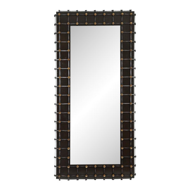 Marge Carson Cross Channel Floor Mirror - 2 Available For Sale