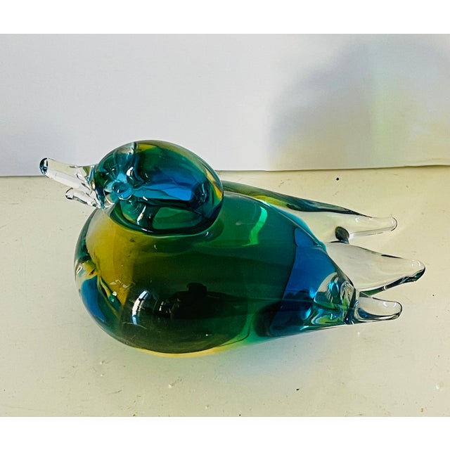Vintage Murano glass multicolor duck figurine sculpture. Bought in Murano island Italy long ago , beard a sticker Murano...