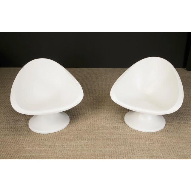 1960s Brazilian Modern Fiberglass Lounge Chairs, circa 1960s - A Pair For Sale - Image 5 of 12