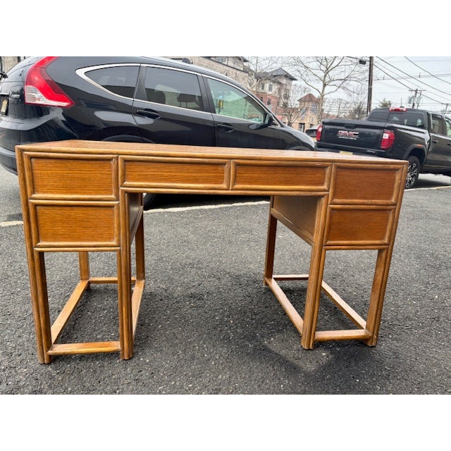 1960s McGuire Oak Desk For Sale - Image 11 of 15