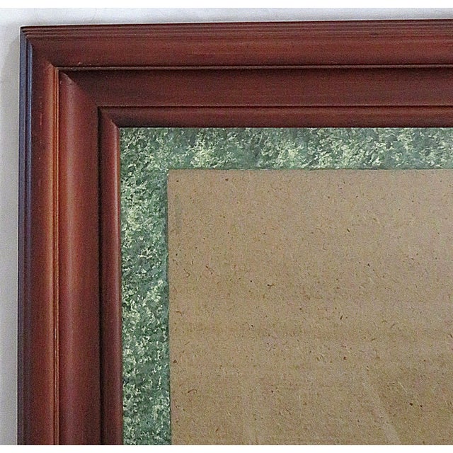 FREE SHIPPING ANYWHERE IN THE CONTINENTAL US! This is a vintage mahogany wood picture frame. Late 20th century. The frame...