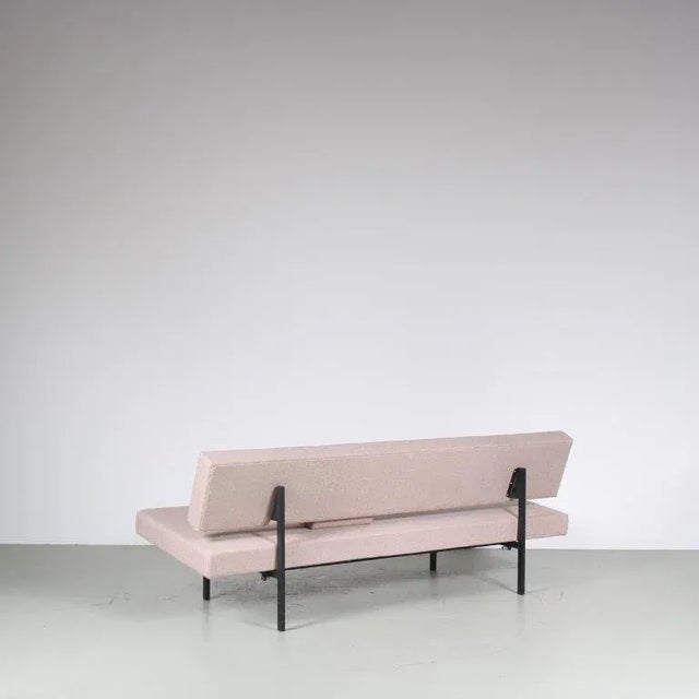 Beige 3-Seater Sleeping Sofa by Gijs Van Der Sluis for Gispen, Netherlands, 1960s For Sale - Image 8 of 11