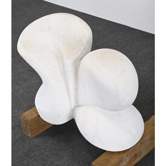 Monumental Arturo Di Modica Carrara Marble Abstract Sculpture (1941-2021) For Sale - Image 4 of 12