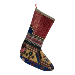 Turkish Kilim Rug Christmas Stocking
