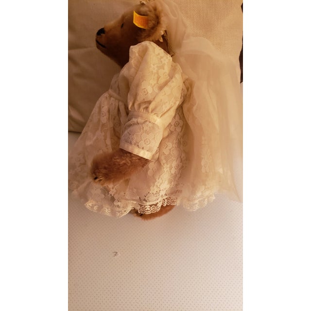Late 20th Century Steiff Collectible Teddy Bear-Bride For Sale - Image 9 of 10