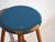Antique Wooden Stool with Round Seat, Central Europe, 1950 For Sale - Image 3 of 6