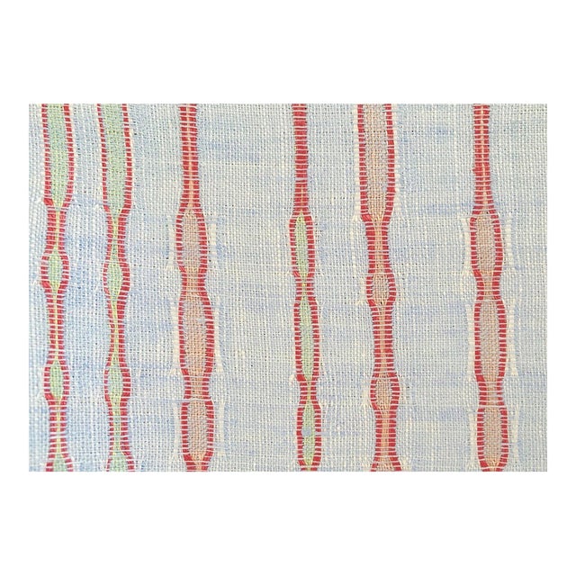 Plum Textiles Julia Candy Stripe Linen For Sale