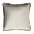 Major Collection Cushion in Beige Velvet with Fringes from Lo Decor For Sale