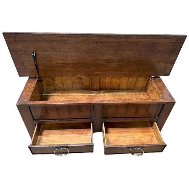 19th Century Style Walnut Chest For Sale - Image 11 of 12