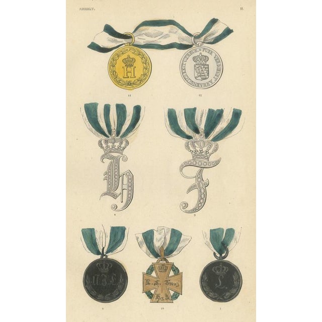 Orders of Anhalt, 1844, Paper For Sale - Image 9 of 9