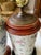 Vintage Chinoiserie Porcelain Table Lamps With Hand-Painted Floral Motifs and Wooden Bases - Pair For Sale In Naples, FL - Image 6 of 12