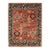 7'7"x9'11" Elegant Rust Floral Traditional Hand Knotted Wool Carpet Rug For Sale