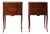 Early 21st Century French Walnut Beside Table (Set of 2) For Sale