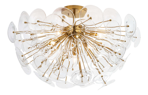 Regina Andrew Poppy Glass Semi Flush Mount in Clear