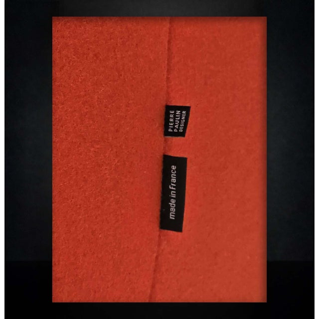 Textile Set of Lounge Chair and Ottoman by Pierre Paulin, 1970s For Sale - Image 7 of 9