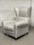 Mid-Century Modern Vintage White Armchair, 1940s For Sale - Image 3 of 18