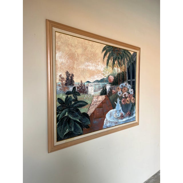 Available for sale this fantastic Vintage impressionist landscape oil painting on canvas by LEE REYNOLDS. Depicts a...
