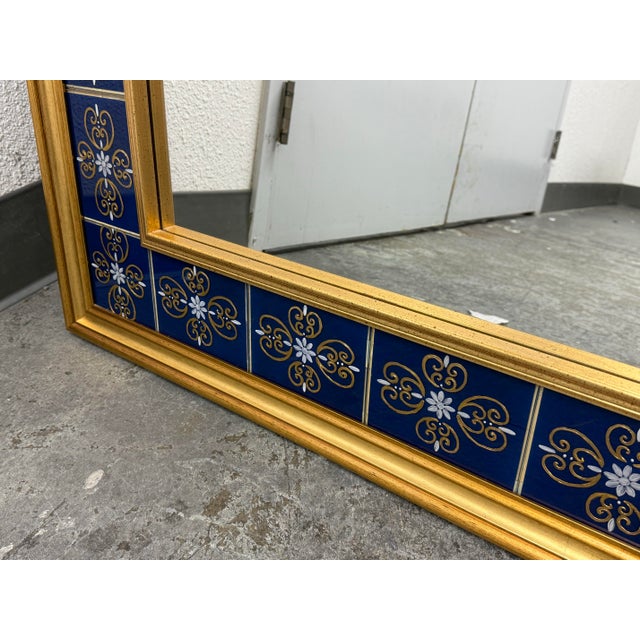 Signoretti Murano Glass + Gold Leaf Wall Mirror For Sale - Image 10 of 12