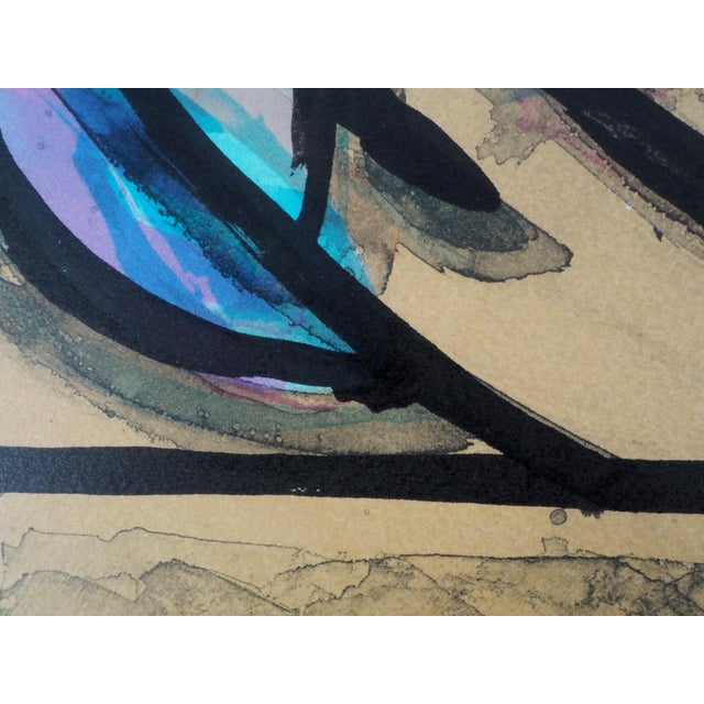 Jacques Poli, Couple of Parakeets, 1989, Original Lithograph For Sale - Image 7 of 9