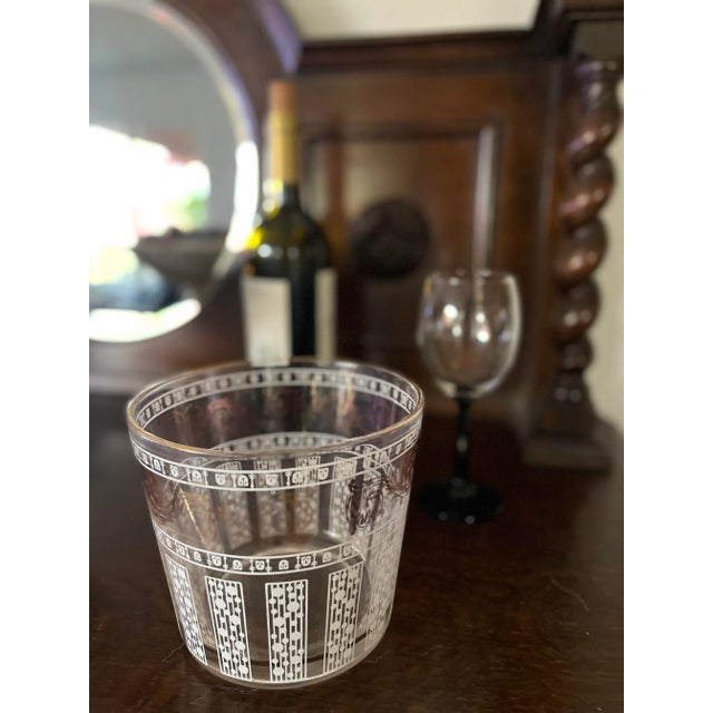 1960s Culver Glass Ice Bucket For Sale - Image 6 of 7