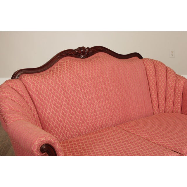 French Louis XV Style Mahogany Loveseat Settee For Sale - Image 11 of 12