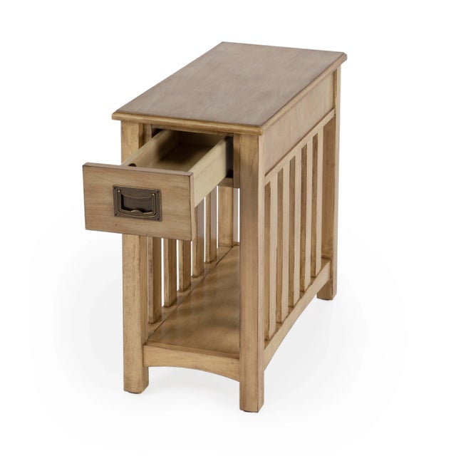 This Mission-inspired table is designed for small spaces. Whether it is tucked beside a sofa, loveseat, or chair, it is...