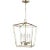 Chapman & Myers By Visual Comfort Studio Dianna 4-Light Small Pendant in Satin Brass For Sale