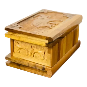 Hand Carved Wooden Iraqi Puzzle Box