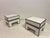 White Bedside Tables with Brass Banding by Alain Delon for Maison Jansen, 1970s, Set of 2 For Sale - Image 9 of 17