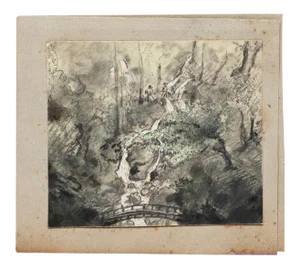 Unknown - the Pond - Original Drawing - 1900s