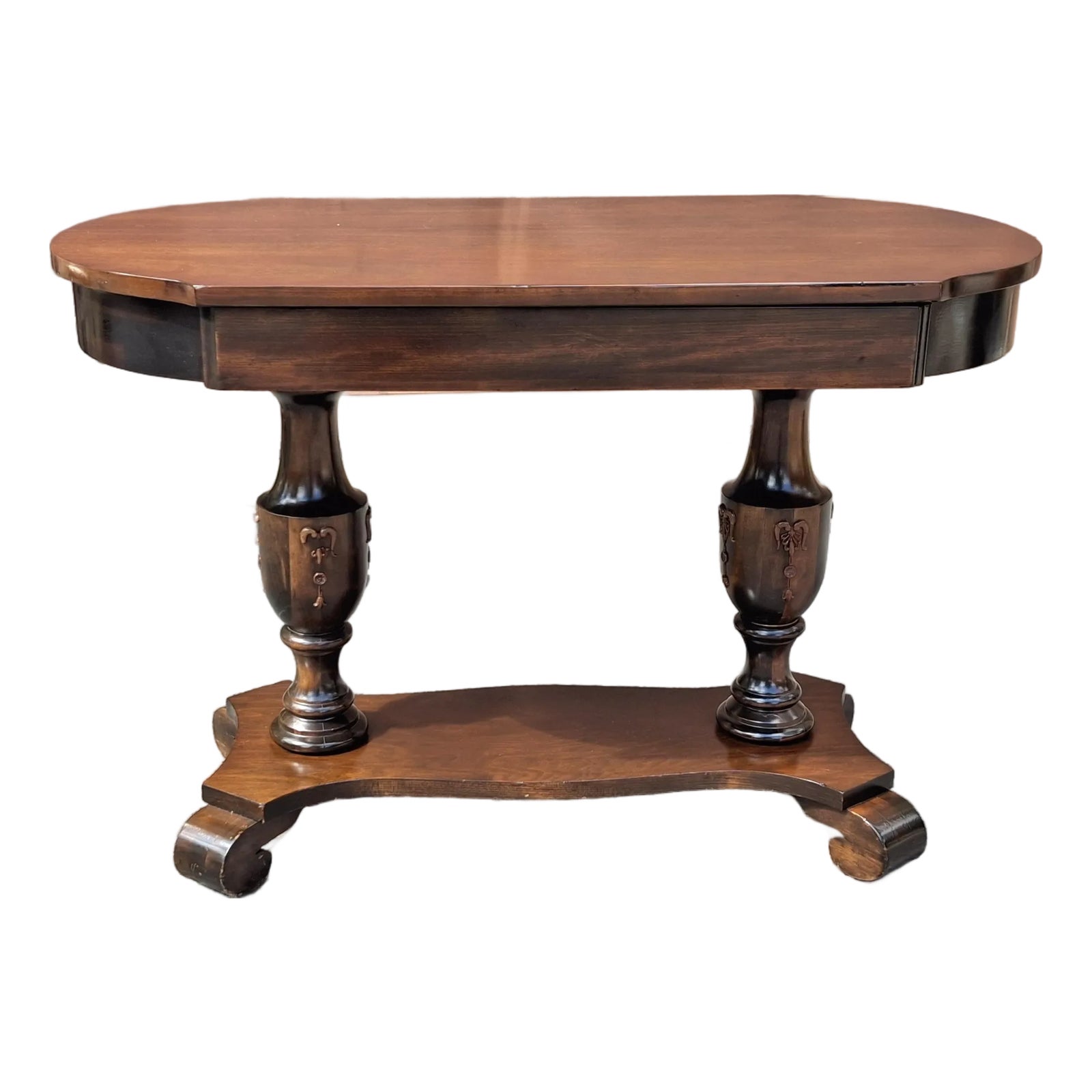 Early 20th Century American Spanish Revival Mahogany Library Console ...