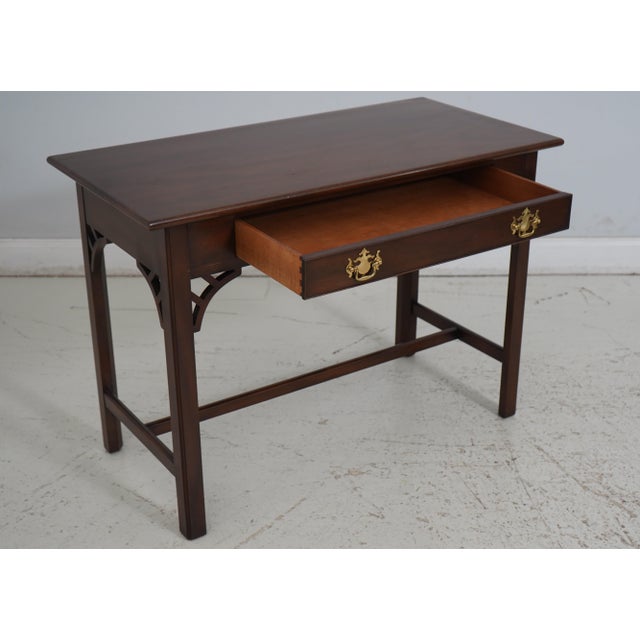 Traditional Kittinger Wa-1004 Colonial Williamsburg Mahogany Desk For Sale - Image 3 of 12