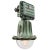 1960s Vintage French Industrial Green Cast Iron and Clear Glass Pendant Lamp from Perfeclair, 1967 For Sale - Image 5 of 5