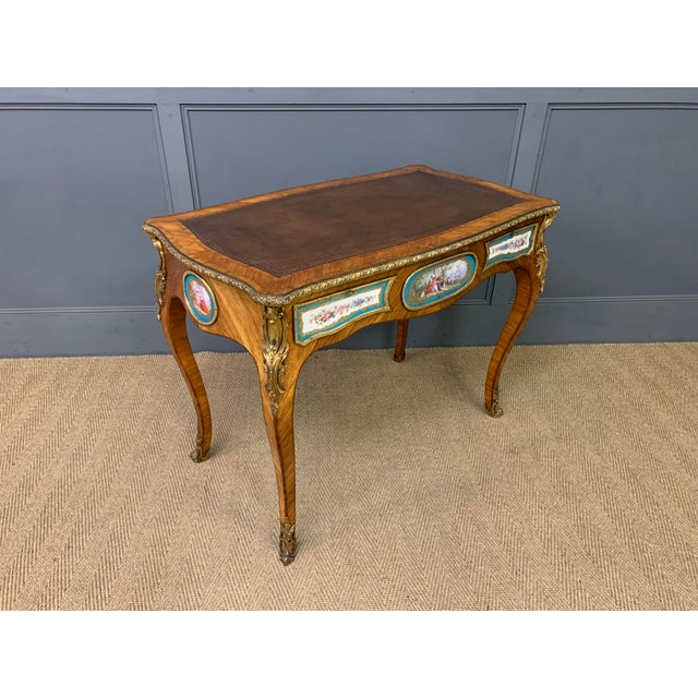 French Tulip Wood Desk, 1880 For Sale - Image 6 of 17