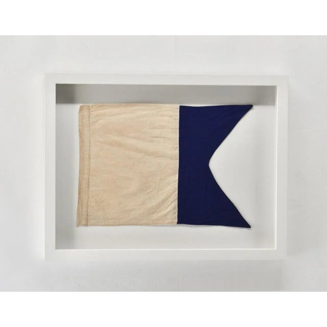 Modern Coastal Wall Decor Letter "A" Framed Wall Art For Sale - Image 3 of 4