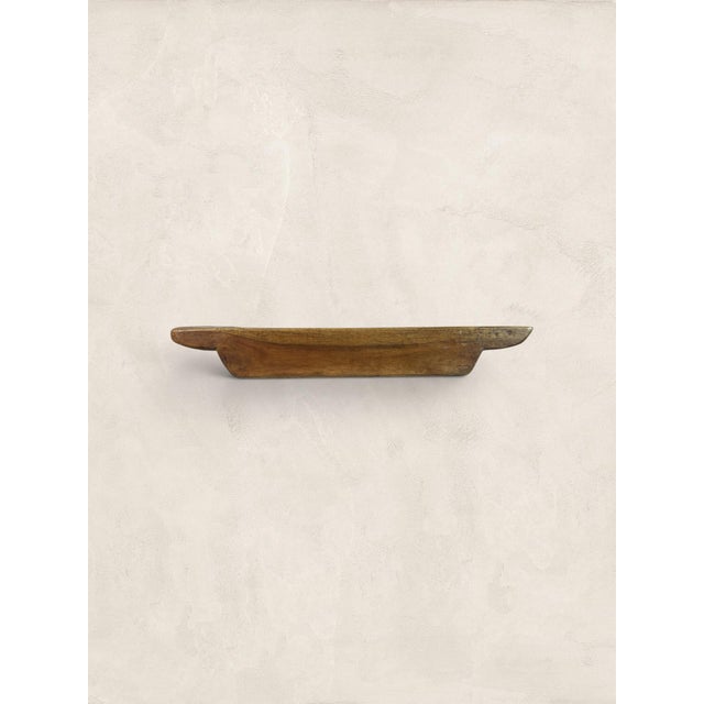 Antique English Hand-Hewn Oak Dough Bowl Trencher For Sale In Tampa - Image 6 of 11